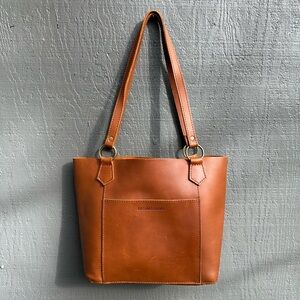 Portland Leather Market Tote in Honey